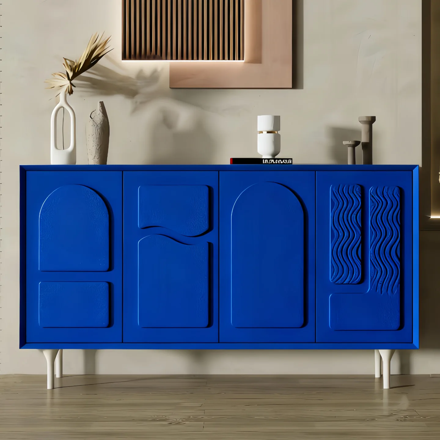 Italian lacquered sideboard, personality art, entrance shoe cabinet, modern and simple