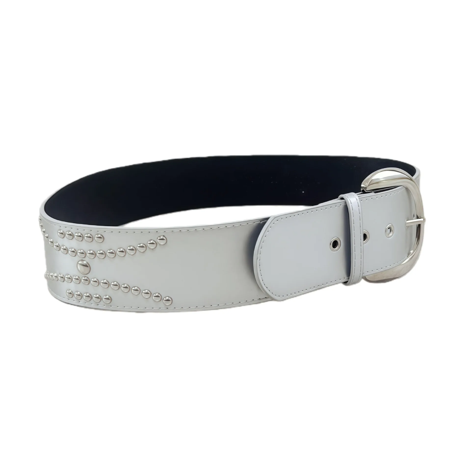 Y2K Hot Girl Subculture Vintage Rivet Heavy Beaded Retro Wide Belt Versatile Amazon Bestseller