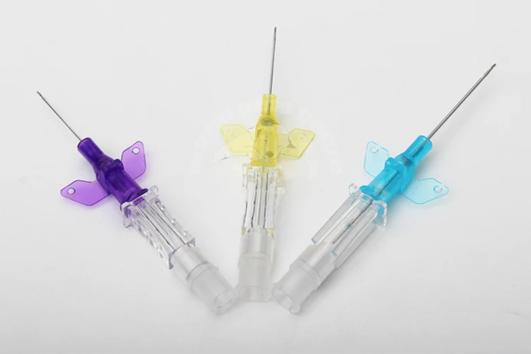 1-50pcs Butterfly Type IV Cannula Intravenous Injection Catheter with Wings 22G 24G 26G Veterinary Small Winged IV Cannula