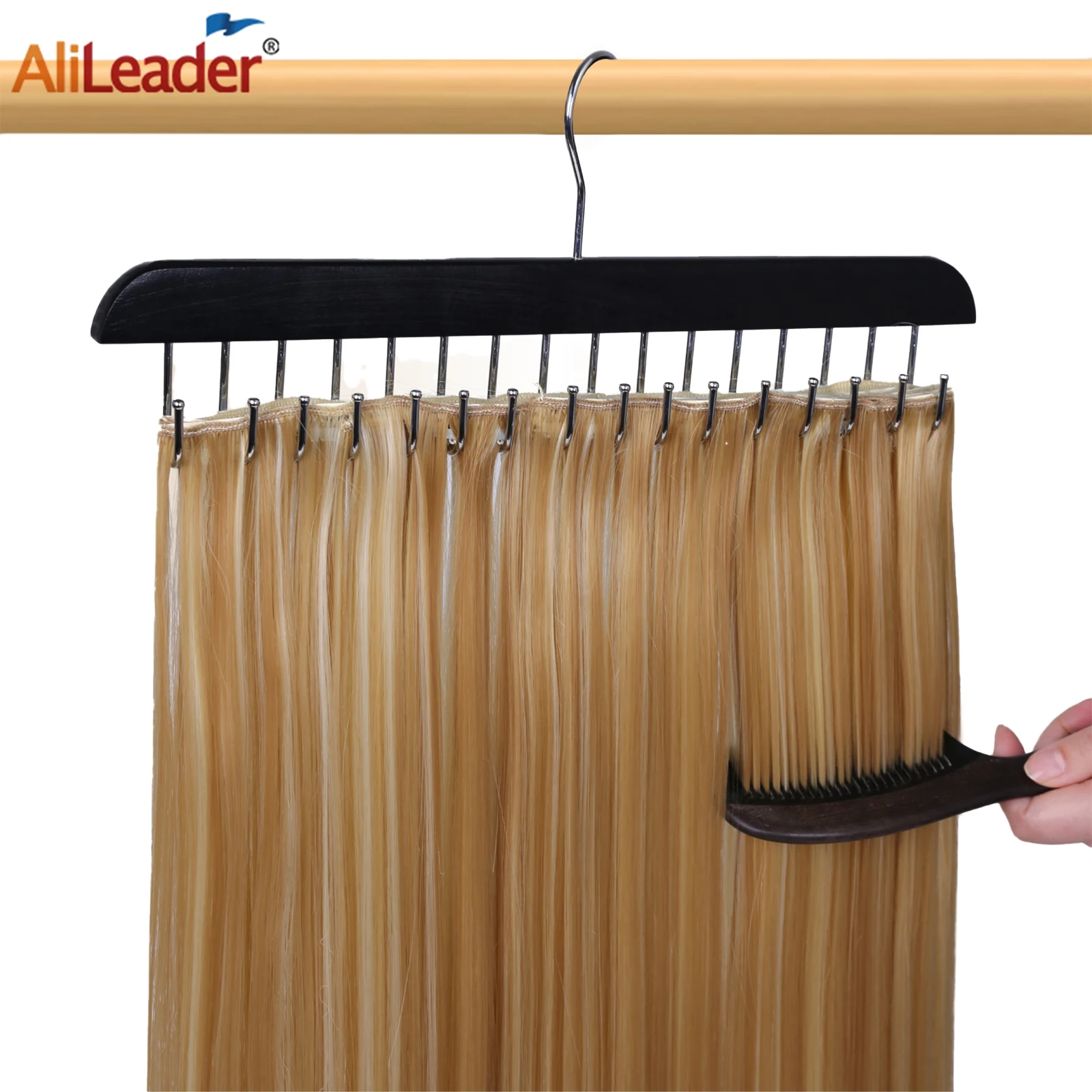 1Pcs Hair Extensions Holder Rack Display Stand Hair Extension Holder For Wash/Styling Hair Extensions Holder For Braid/Clip Ins