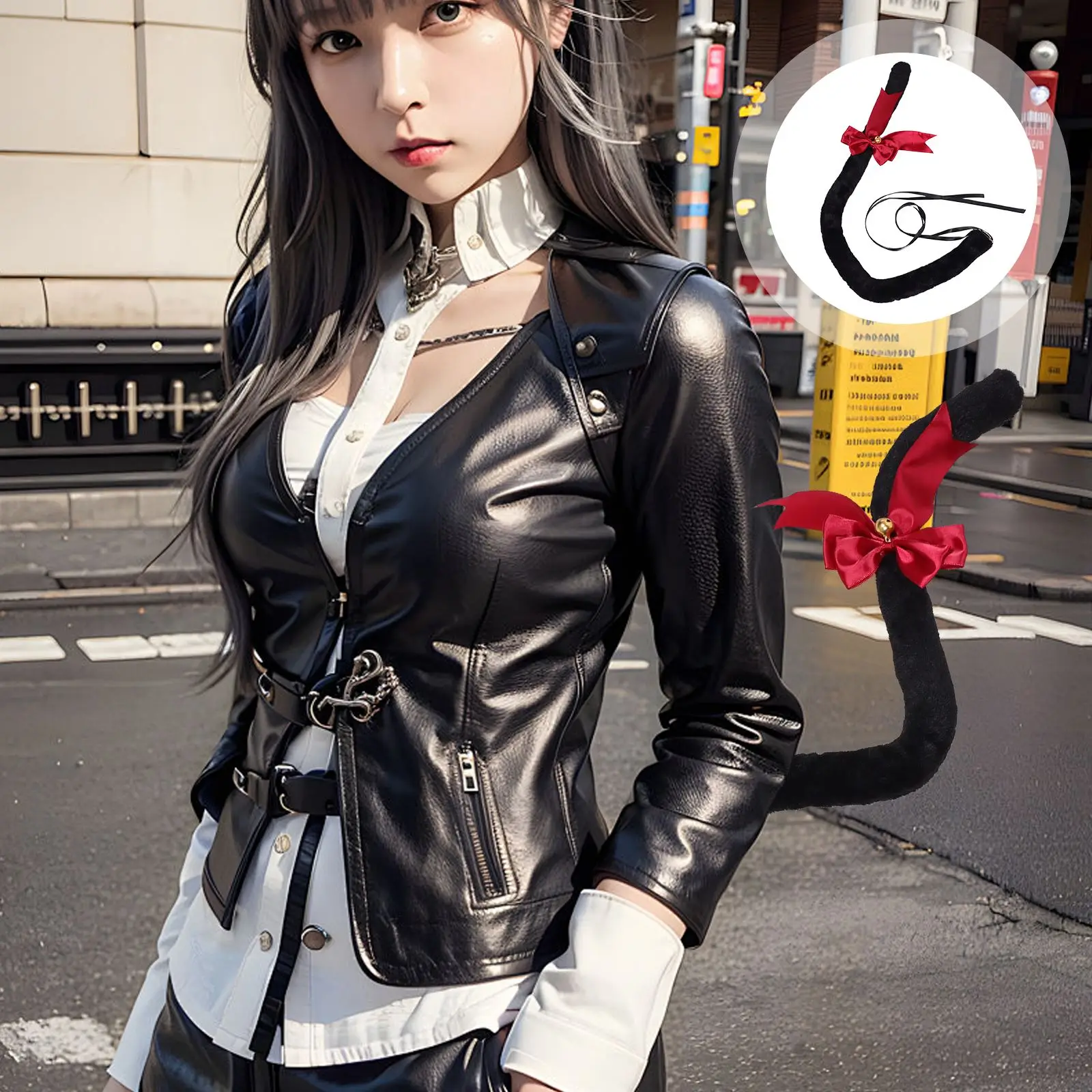 Kat cosplay staart voor vrouwen schattige zachte kat meid kostuum accessoire voor Halloween anime tentoonstellingen en cosplay party huisdier accessoire