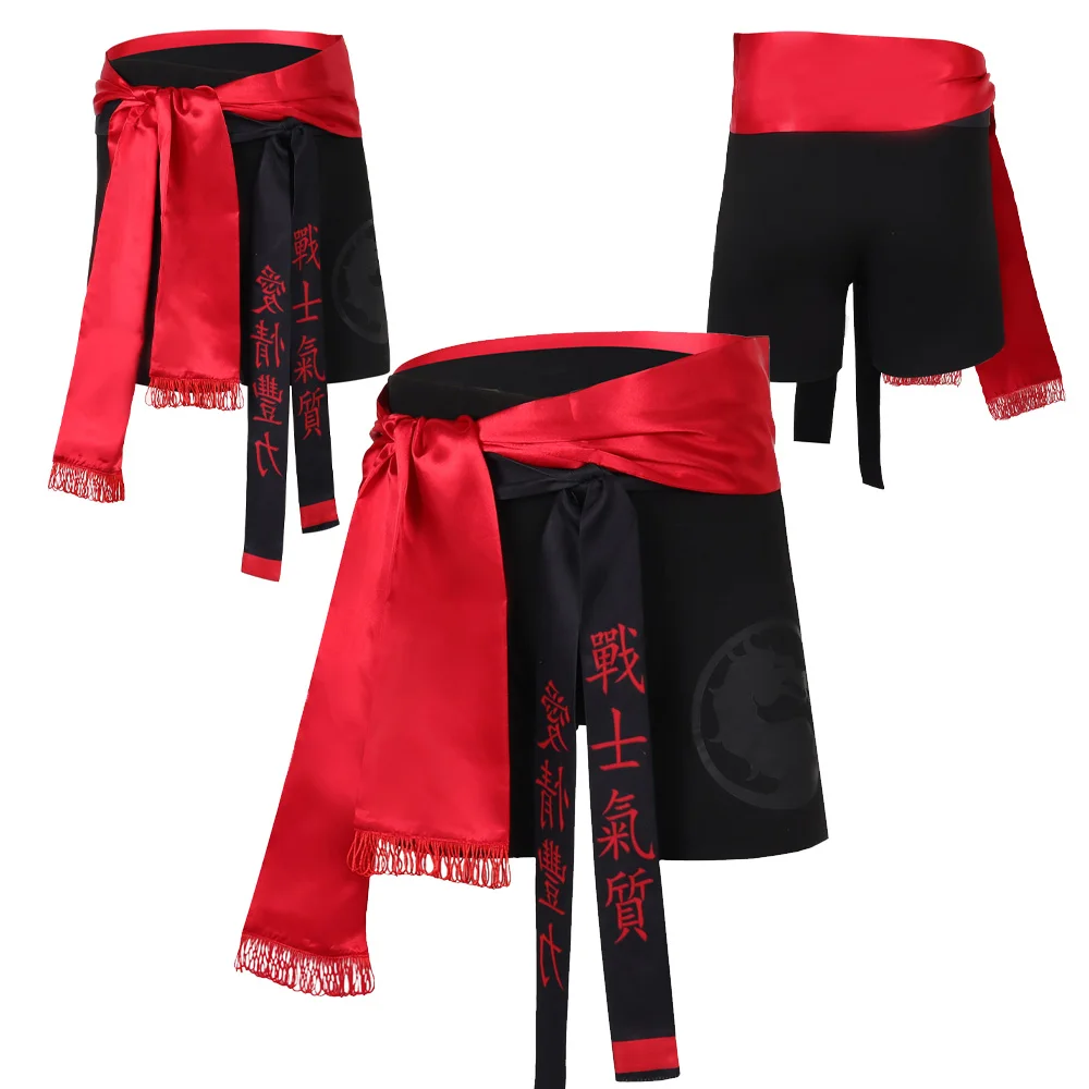 Johnny Kooi Broek Cosplay Kostuum Spel Mortal Cos Kombat Broek Shorts Mannen Outfits Halloween Carnaval Feest Vermomming Pak