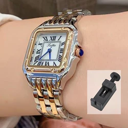 Nueva moda elegante niñas damas de acero impermeimpermenuevo reloj de la mujer impermecuar.