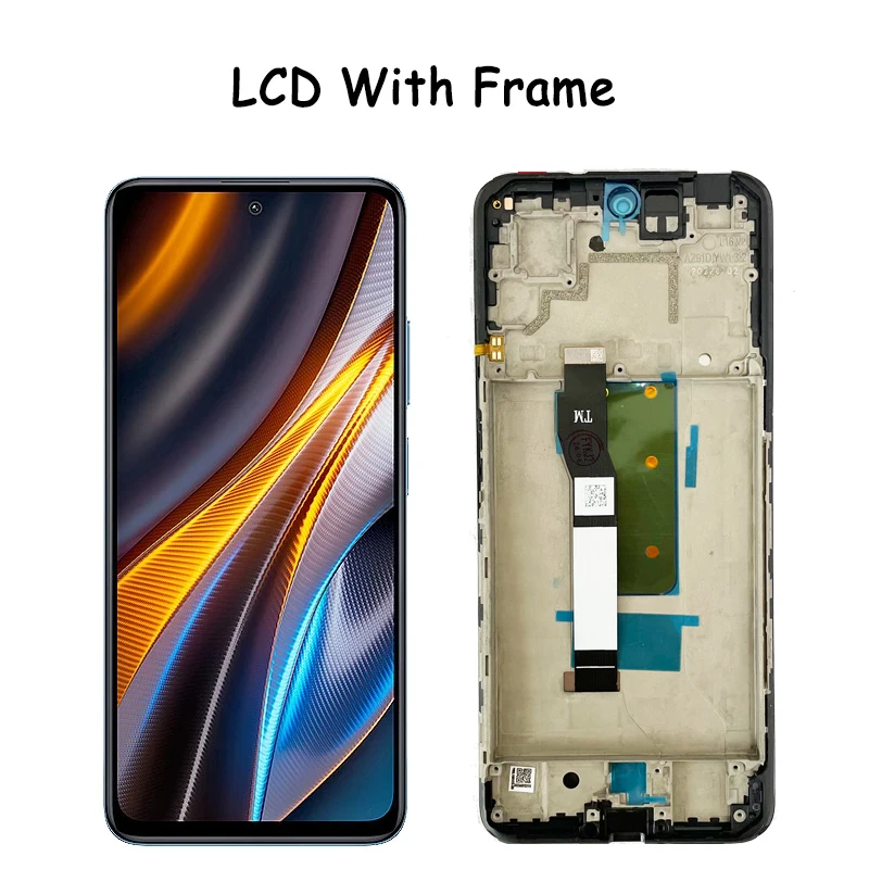 6,6 zoll Für Xiaomi Poco X4 GT LCD Touch Screen Digitizer Ersatz Teile Für Xiaomi Pocophone X4 GT 22041216 G LCD mit Rahmen