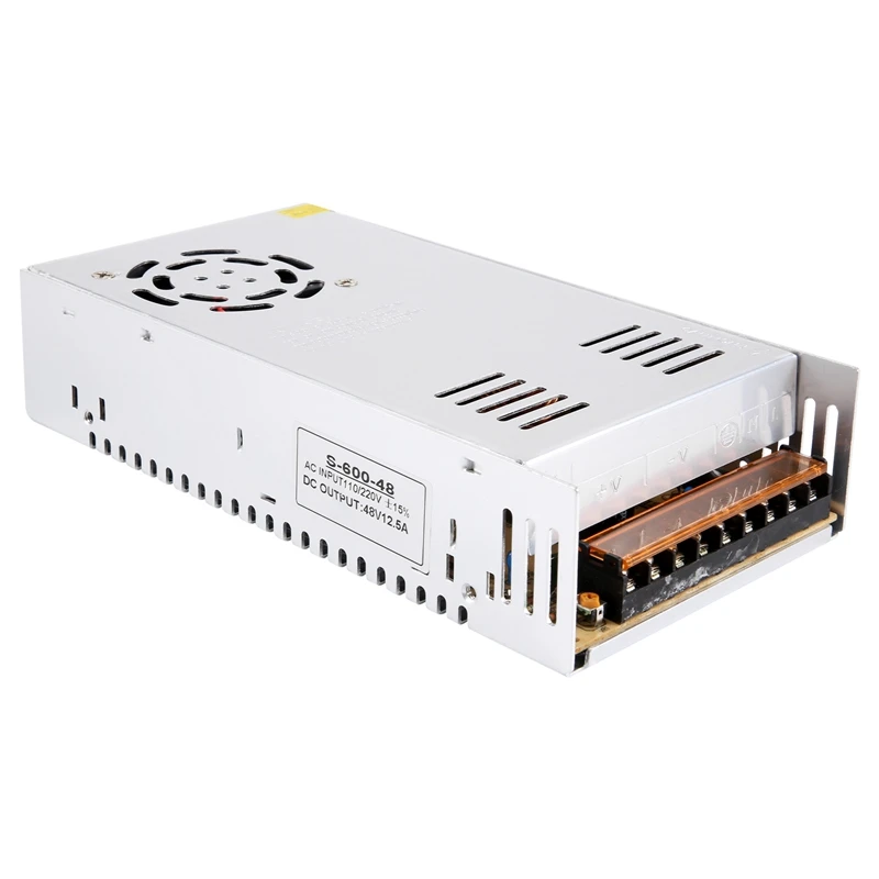 

A15R -48V 12.5A 600W Switch Power Supply For Monitoring Equipment, Industrial Automation, PLC Control Cabinet, LED Equipment