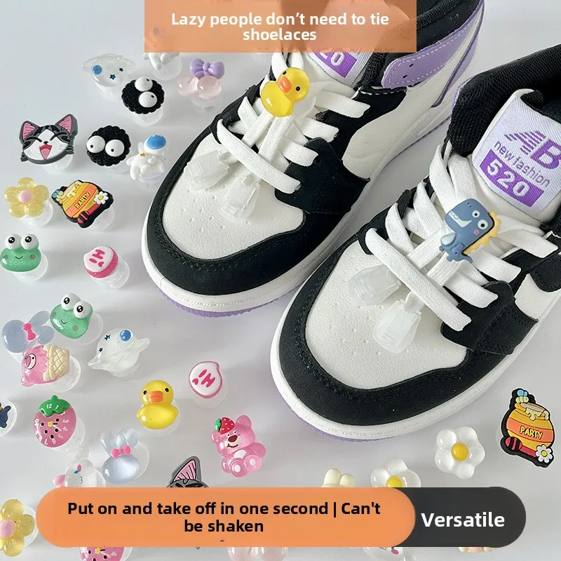 

Детские шнурки без завязок с героями мультфильмов, регулируемые аксессуары для ленивых кроссовок для мальчиков и девочек, спортивная обувь