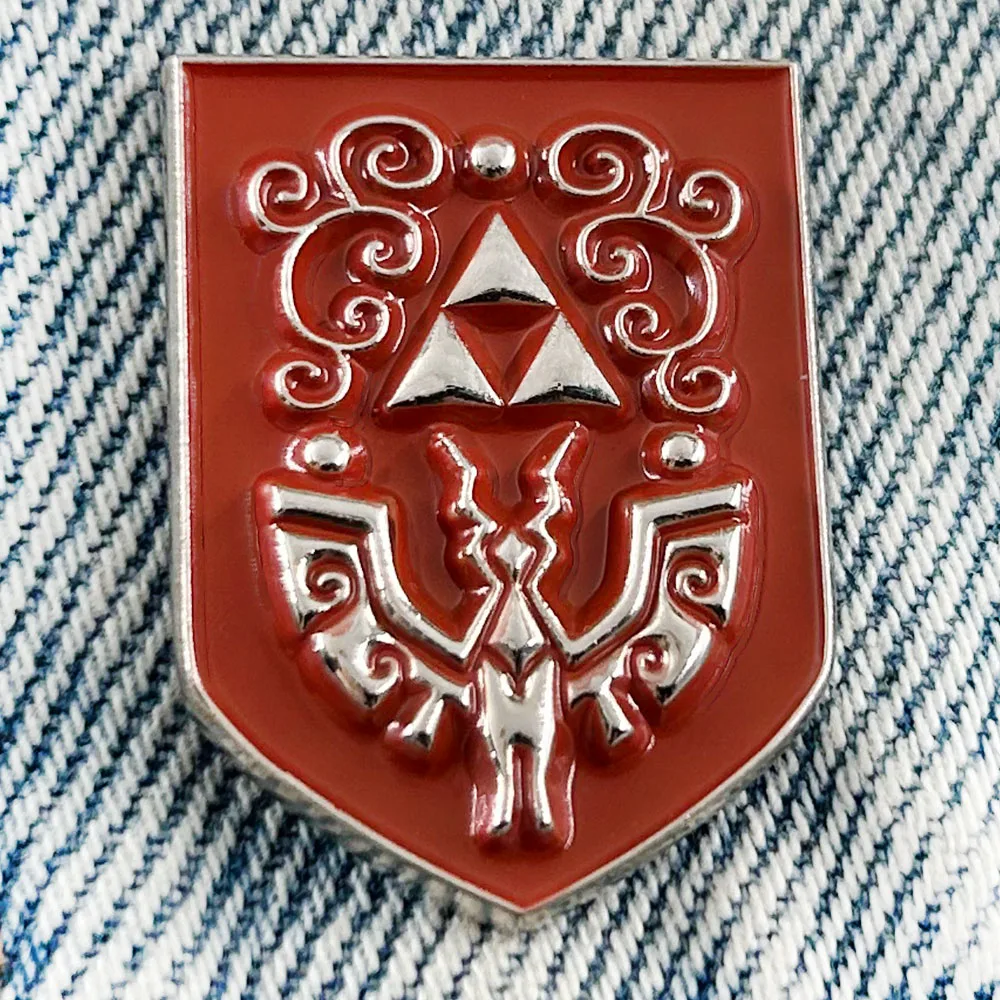 Wind Waker Link's Hero's Shield Enamel Pin Action Adventure Game Inspired Badge Peripheral Gamer Gift