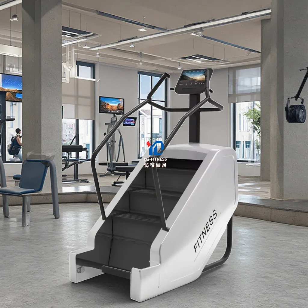 C003-2 Commercial Stair Climber with Touchscreen Console Smart Step Trainer Equipment Gym Cardio Step
