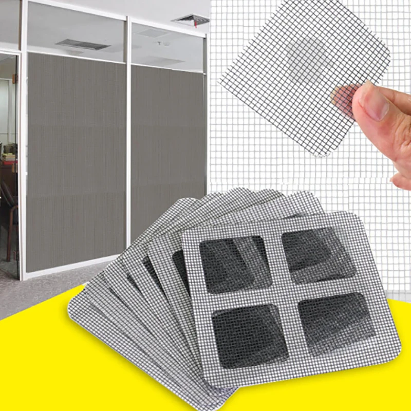 3Pcs/set OPP Bag Window Screen Door Repair Sticker Net Fix Repair Sticky Patch Self Adhesive Kit Covering Holes