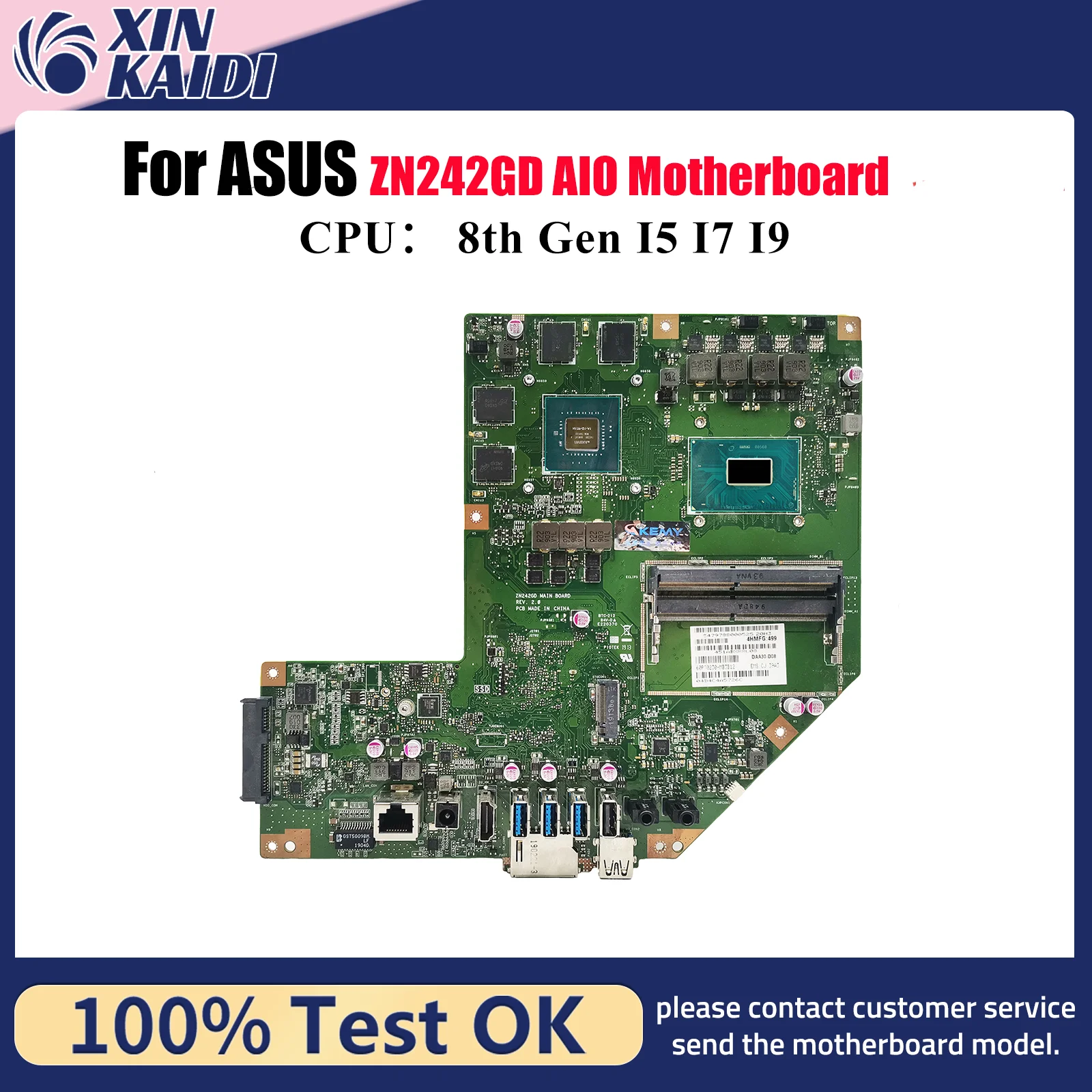 

ZN242GD Материнская плата для ASUS Zen AiO ZN242GD ZN242G Материнская плата с процессором I5 I7 I9 100% тестирование ОК быстрая доставка stk
