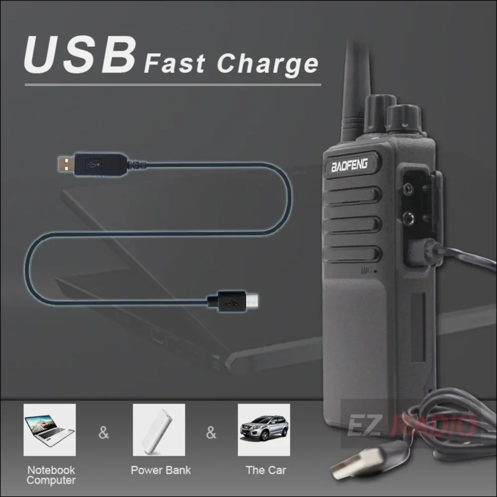 宝峰 1/2/4個 BF-C5 ワーキートーキー BF-V9 CB 双方向無線機 BF-C2 USB Type-C 充電器 5W 1500mAh UHF 400-470MHz アップグレード 888S