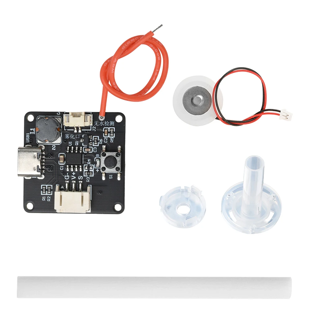 Pelembap Mini USB 5V Tipe C Kit DIY Pembuat Kabut Papan Sirkuit Driver Atomisasi Fogger Mendukung Pemrograman Chip Tunggal