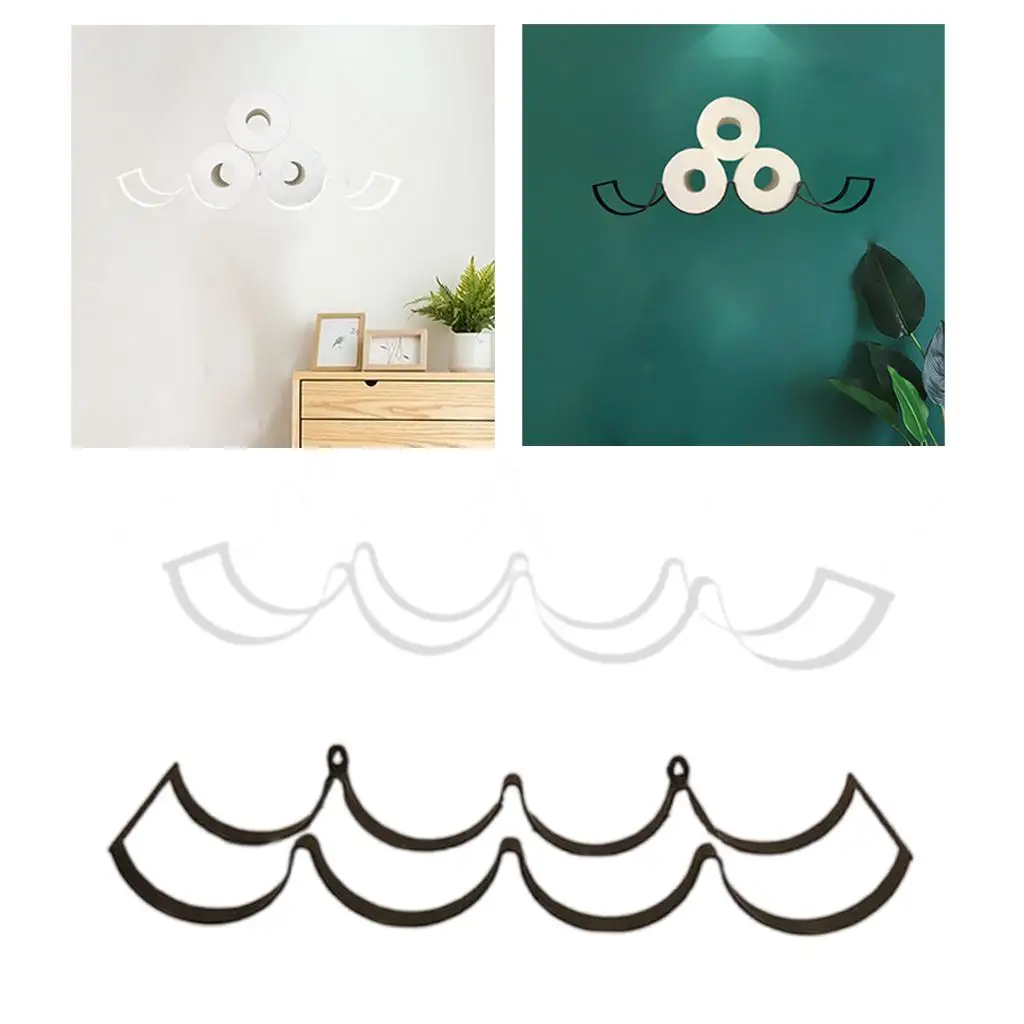 

Wall Mounted Toilet Paper Holder Storage Rack for Bathroom Kitchen Washroom Accessories