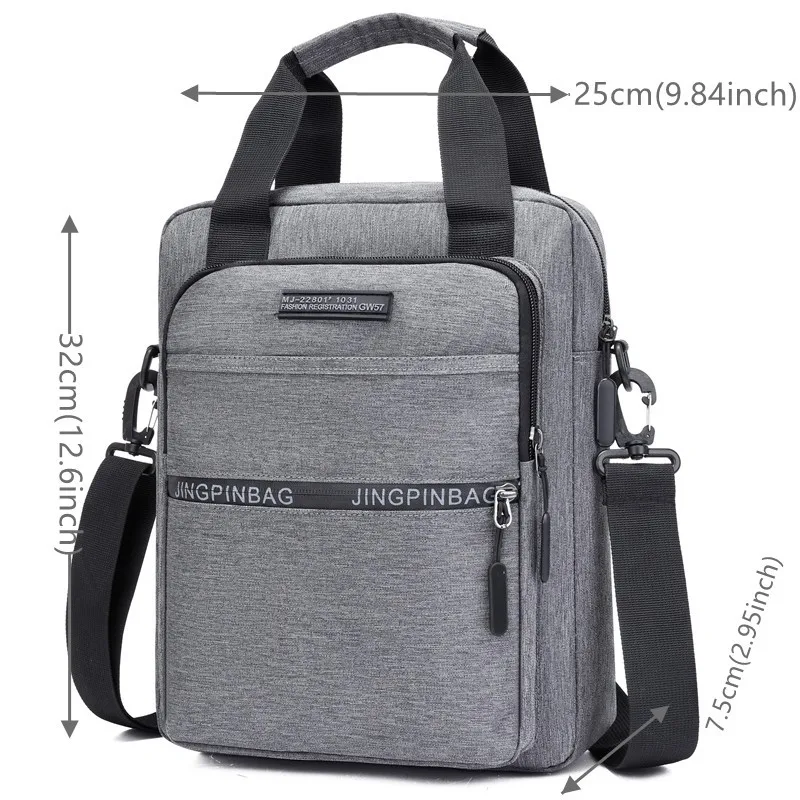 Men Shoulder Bags Pocket Oxford Luxury Handbags Men Top-handle Shopper Crossbody Bags Designer High Quality Soft Tote