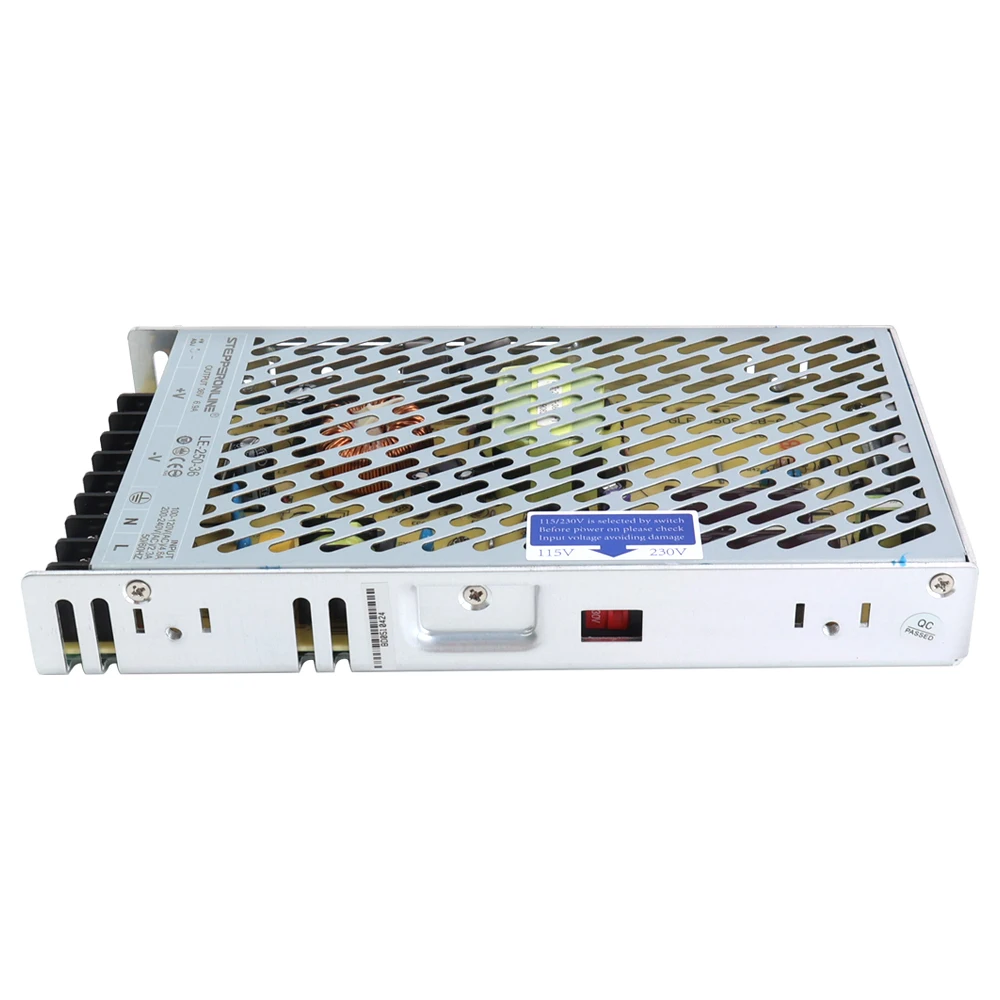 STEPPERONLINE 250W Switching Power Supply 36V 6.9A Selectable Input Voltage 115/230V Stepper Motor CNC Router Kits