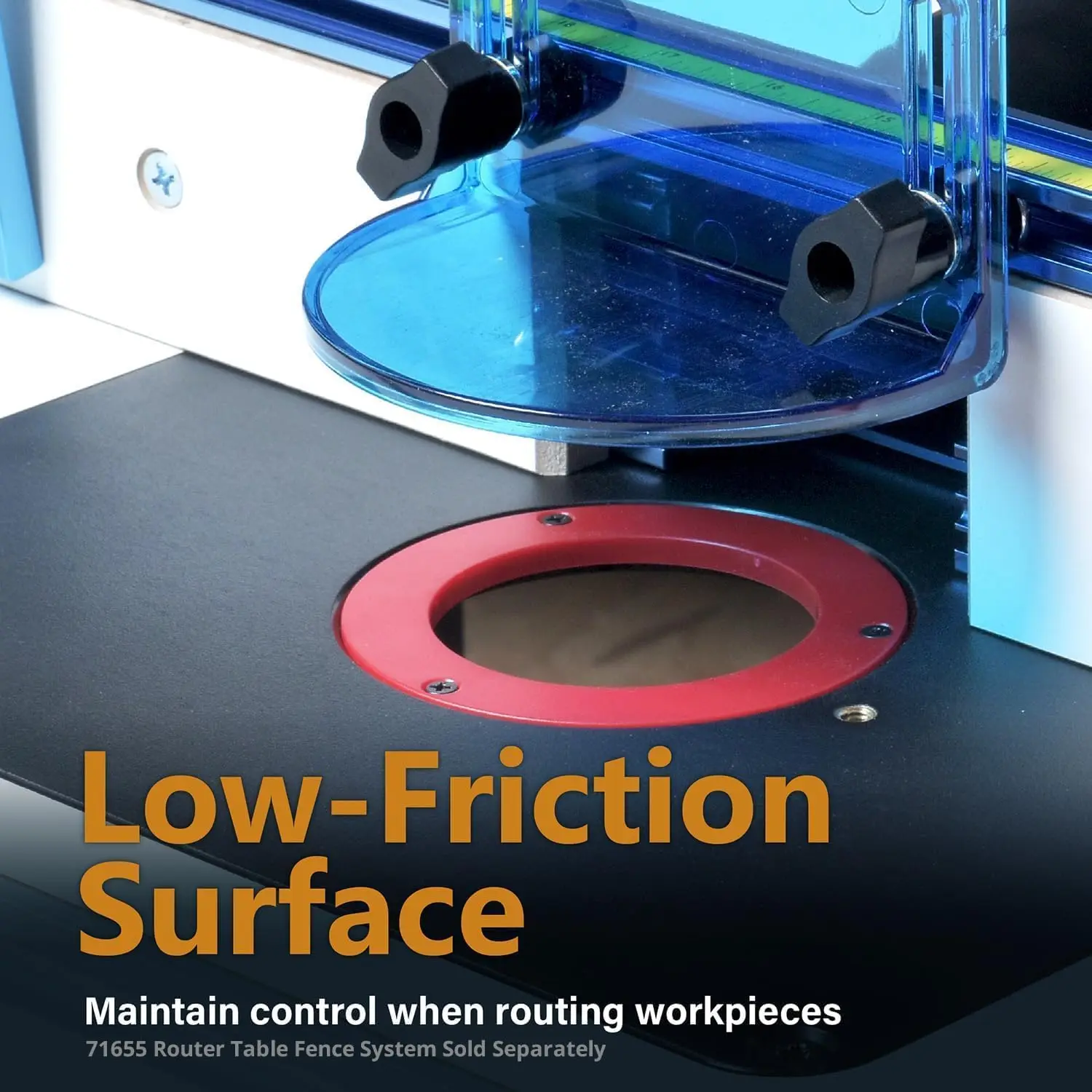 POWERTEC UT1006C Router Table for Woodworking | 24"x32" Table Top with Insert Plate & Rings