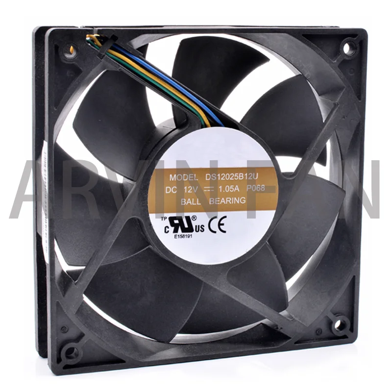 

Brand New Original DS12025B12U 12cm 12025 120x120x25mm 12V 1.05A 4 Lines 4pin Pwm Server Chassis Cooling Fan