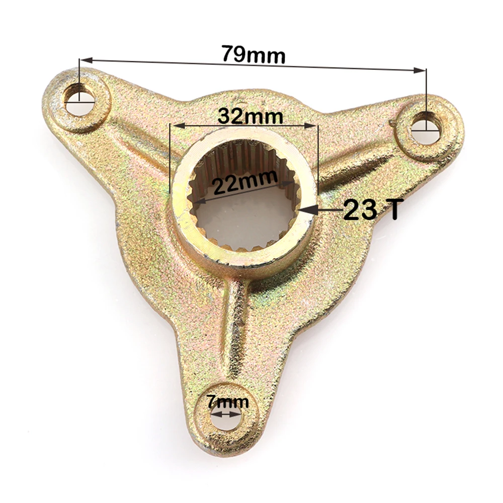 1pc 3 Hole Axle 17T/23T Spline Spline Mounting Bracket Hub Fits 50cc 125cc 150cc 250cc Quad Dirt Bike ATV Buggy