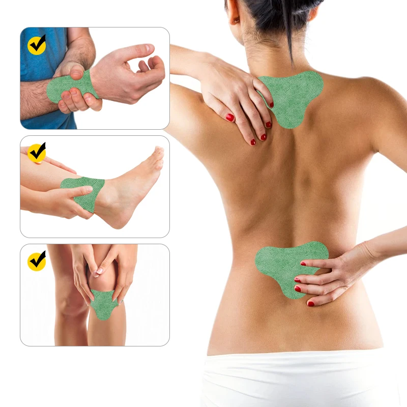 6 uds = 1 bolsa de yeso para aliviar el cuello, aliviar el dolor articular del cuello, dolor muscular, hombros congelados, vértebra Cervical, parches para artritis A314