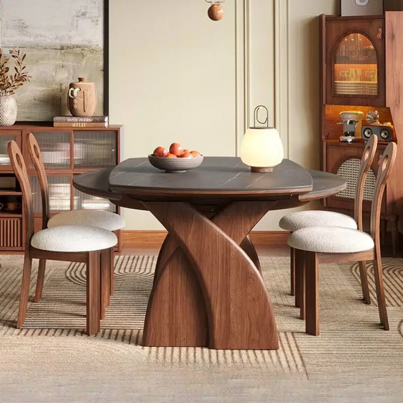 Mesas de Comedor Nórdicas para Oficina, Mesas de Comedor Extensibles Modernas para Restaurante, Mesas de Comedor Industriales, Muebles para Comedor