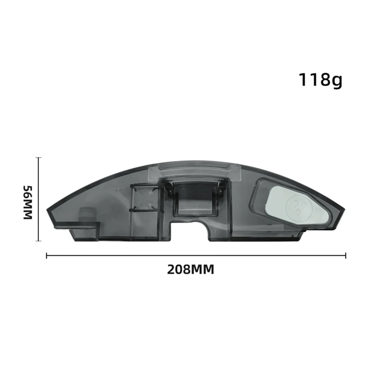 ABBR Replacement Water Tank with 4 Mop Pads Compatible for Roborock S7 MaxV Ultra/S7 MAXV/S7 Pro Robot Vacuum Cleaner Parts