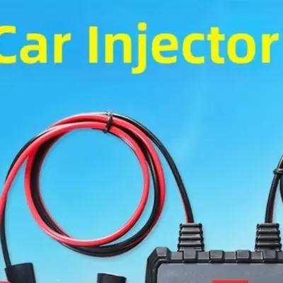12V Car Fuel Injector Tester Diagnostic Tool 4 For Pulse Modes ABS Black For Auto Engine Stuck Leaking Clogged Cleaning Repair