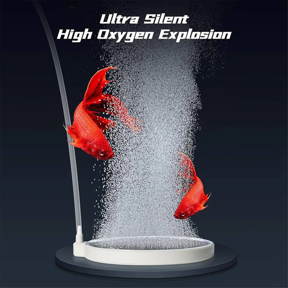 Aquarium Air Stone Fish Bubbler, Fish Tank Nano Airstone, Ultra-High Dissolved Oxygen Diffuser Bubbler