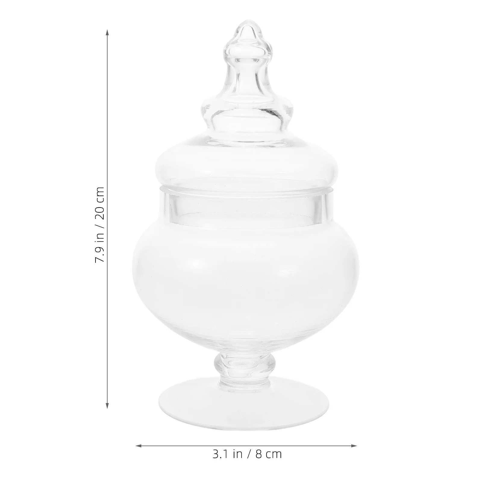 

Clear Glass Canister with Lid Airtight Dry Food Storage Jar for Grains Oats Coffee Beans Cereals Household Kitchen Organizer