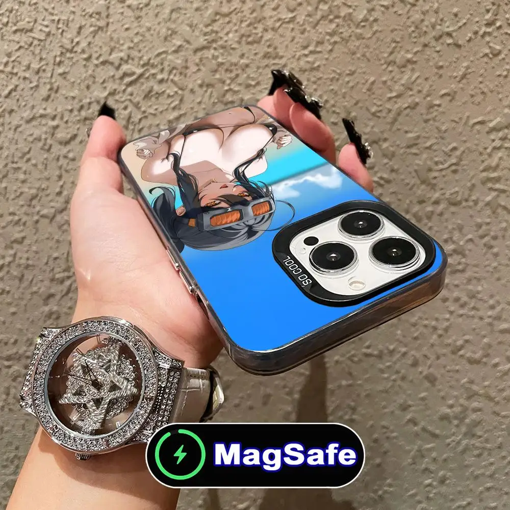 

Чехол для телефона ZZZ Grace Howard для iPhone 16, 15, 14, 13, 12, 11 Pro Max Plus MagSafe, полупрозрачный цветной защитный роскошный чехол, красивый