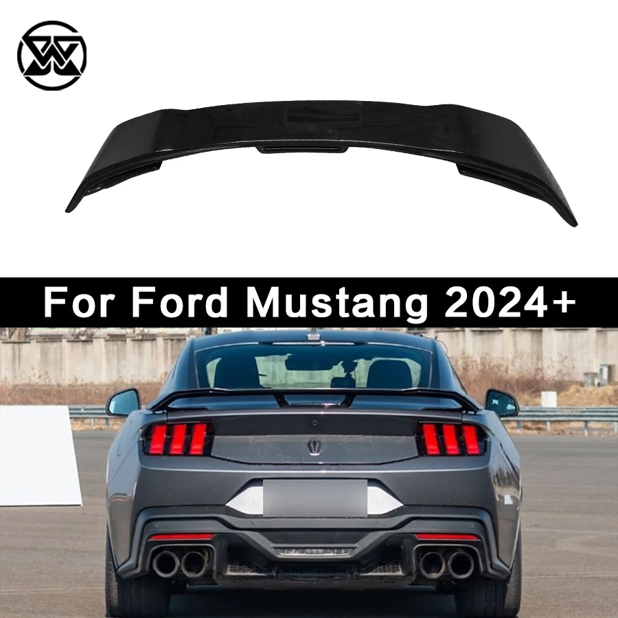 

Для Ford Mustang 2024+ задний спойлер из углеродного волокна, разделитель хвостового крыла, задняя крышка багажника, крыло багажника, автозапчасти, комплект кузова