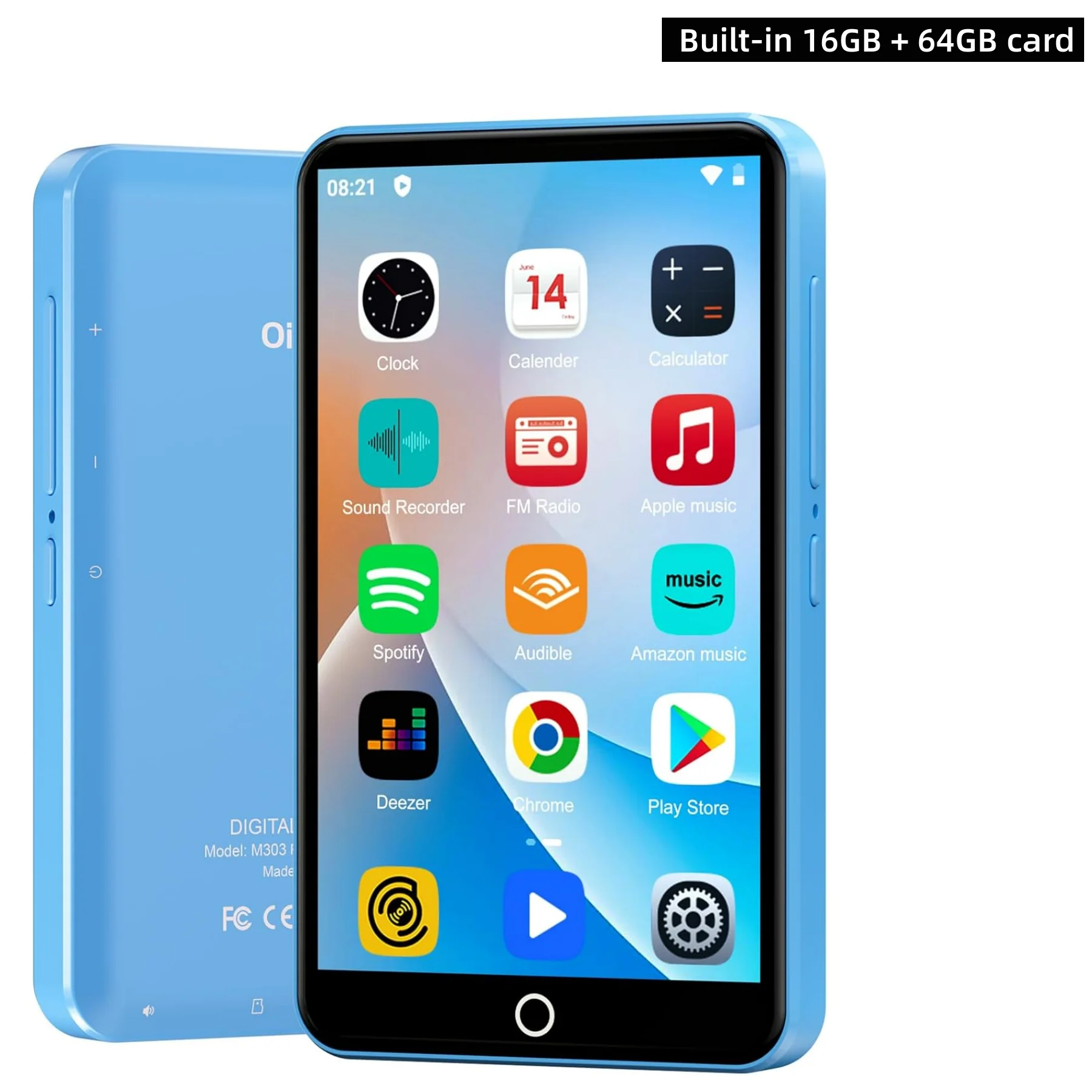mp3プレーヤー 80GB大容量(16GB内蔵+64GB TFカード付属) Amazon.co.jp: 【2026新型人気 64GB内蔵 】 MP3プレーヤー Bluetooth5