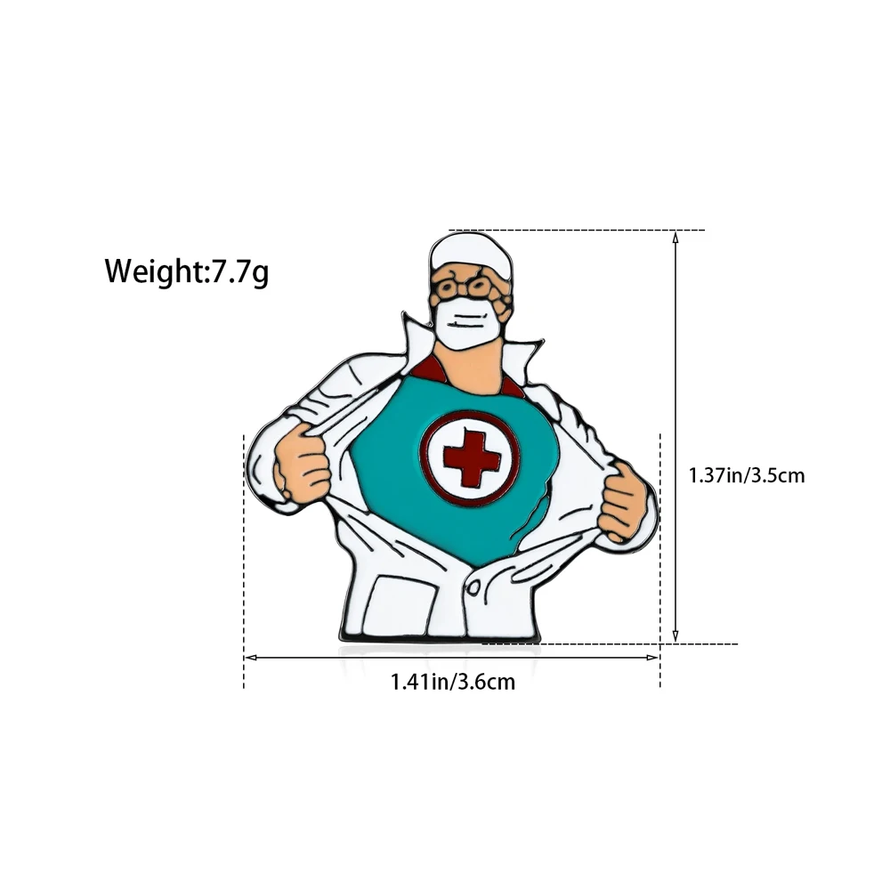 Best-Selling Medical Brooch Set  Fashionable Medical Supplies Enamel Badges Exclusive Jewelry For Nurses And Doctors