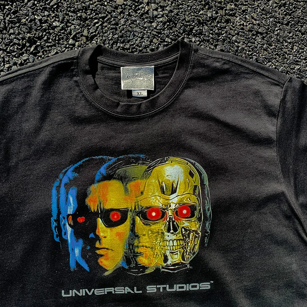 Short Sleeve T-Shirt Quality Direct Spray Wang Has Disease Ten Year Old Store the Termir Devil Terminator Fashionable Loose F...