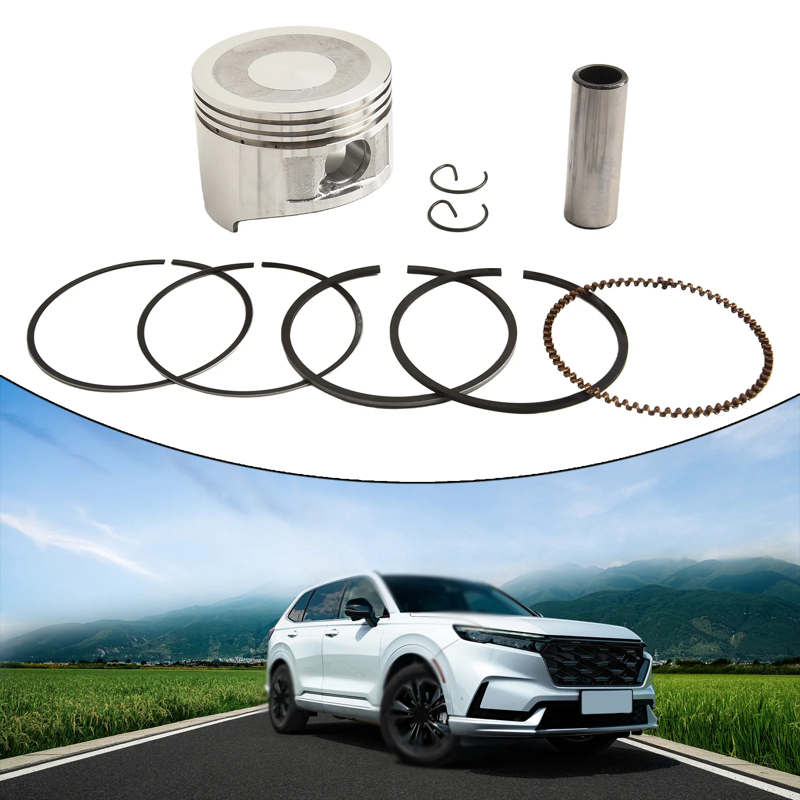 1 Set Car 68 Mm Flat Top Piston Kit STD Bore For 196cc Clone For Honda For GX160 For GX200 Auto Interior Accessories