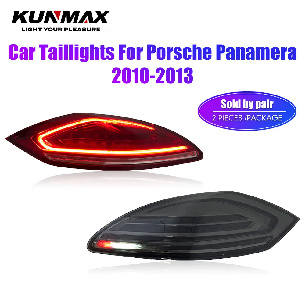 LED Tail Lights For Porsche Panamera 2010-2013 Start-up Animation Flowing Water Flicker Car Tail Light Assembly Plug and Play