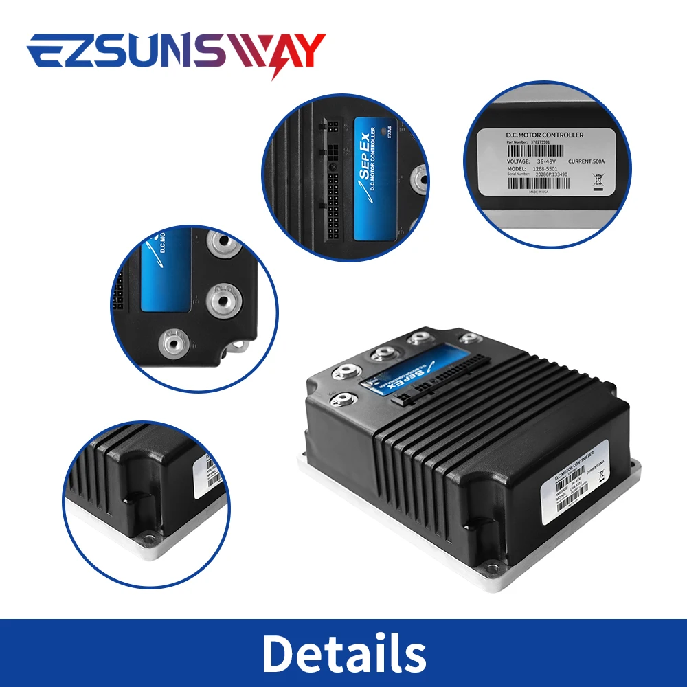 جديد 1268-5501 48 فولت 500A وحدة تحكم في محرك التيار المستمر تناسب كورتيس EZGO نادي سيارة عربة جولف 2000-2009 مركبة كهربية