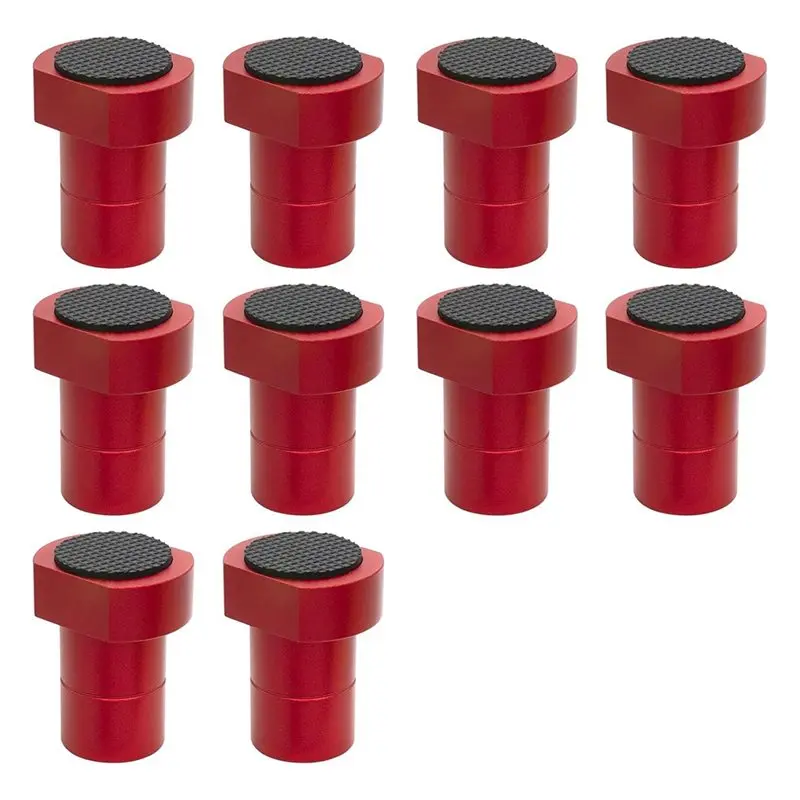 

75STO-Bench Dog Clamps 3/4" 10-Pack In Aluminum Alloy Featuring Non-Slip Pads For Woodworking MFT Tables(19Mm)
