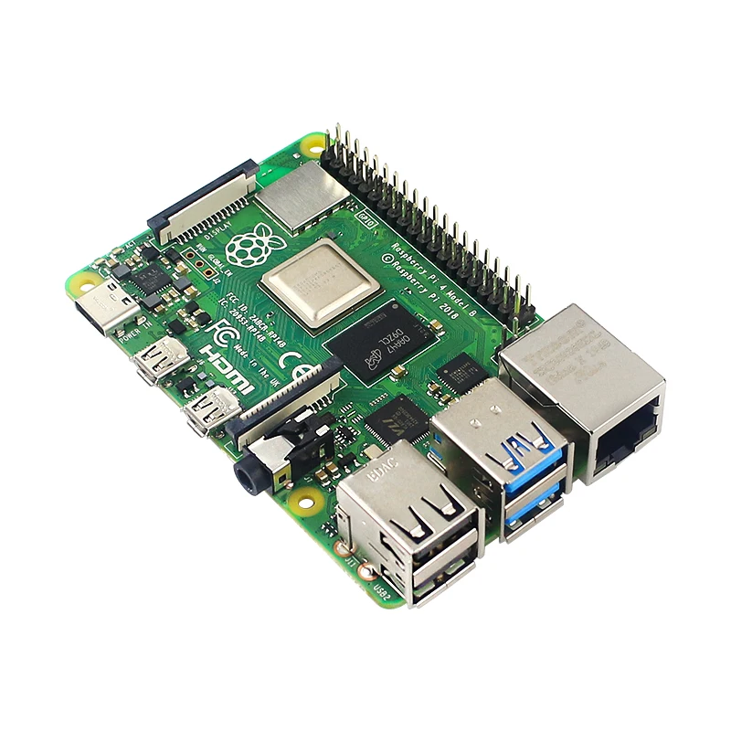 Imagem -04 - Raspberry pi Modelo b gb de Ram Cortex-a72 Arm v8 64-bit Soc 1.5ghz Gigabit Ethernet Wifi Ble5.0 4k Vídeo Rpi 4b Pi4