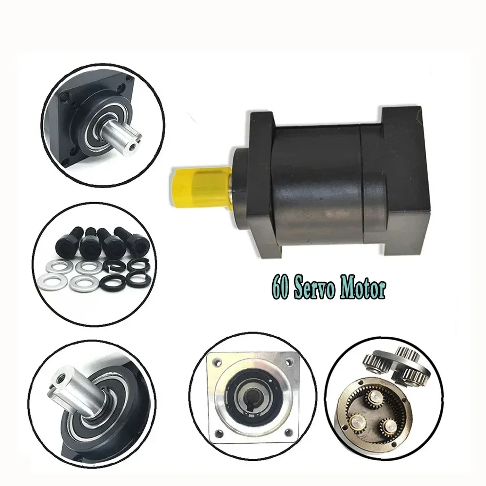 Nema23 Planet Reducer 57 Stepper Moto Planetary Gearbox per Nema 24 Motore Brushless 60 Servo 3:1,5:1,10:1~216/1 Parti CNC