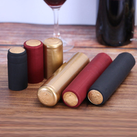 50/100Pcs Wine Bottle Heat Shrink Capsules Plastic Caps Wine Cellars Bottle Shrink Film Shrinkable Sealing Cap Brewing Bar Tools