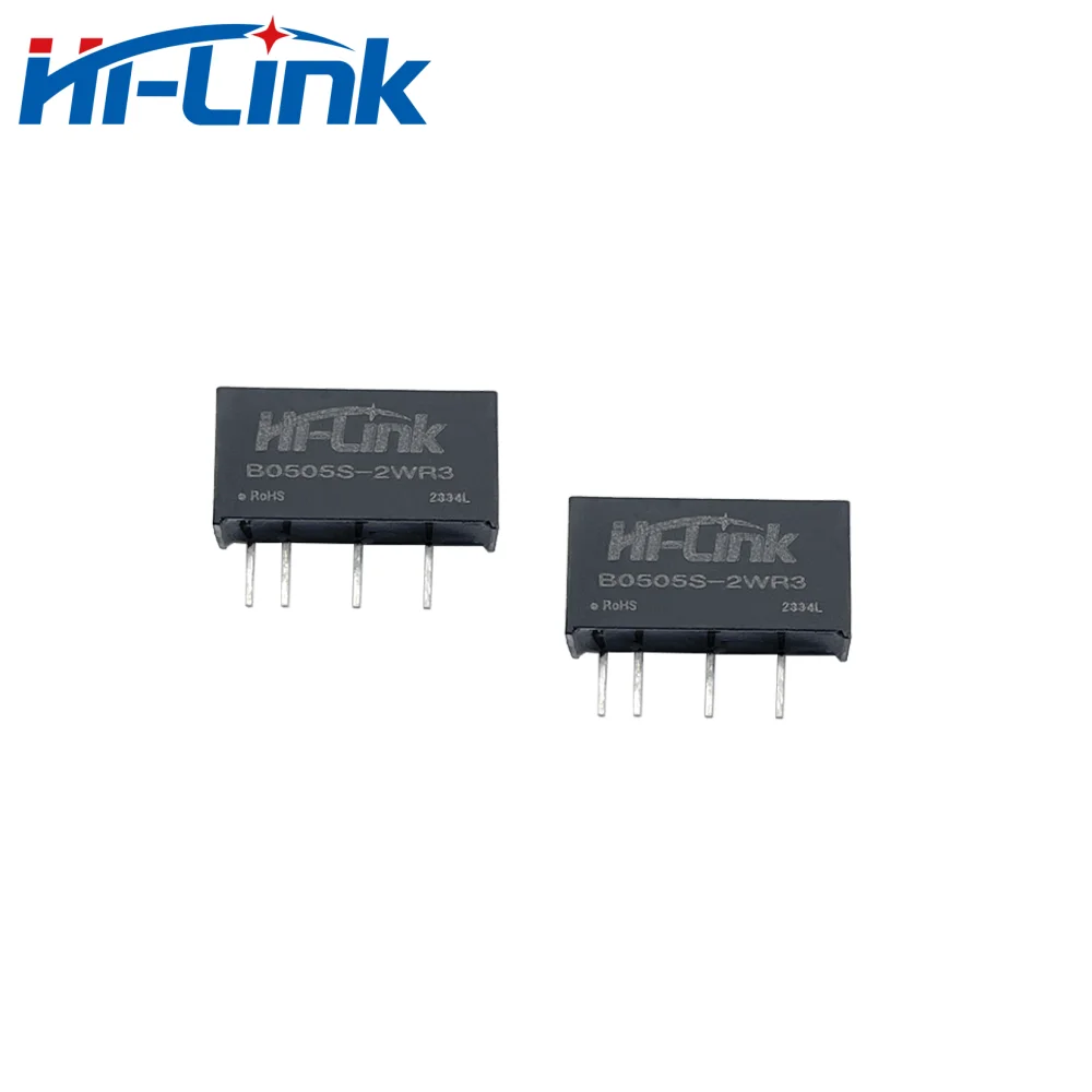 Hilink 2 ชิ้น/ล็อต B0505S-2WR3 5V 4A 2W DC DC แหล่งจ่ายไฟโมดูลการแยก Mini Adjustable Converter ระลอกคลื่นต่ําประสิทธิภาพสูง UL