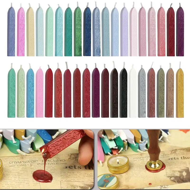 5pcs/Pack Seal Wax Sticks DIY Vintage Stamp Sealing Wax Sticks Wedding Party Invitation Sealing Wax For Fashion Gift Decoration