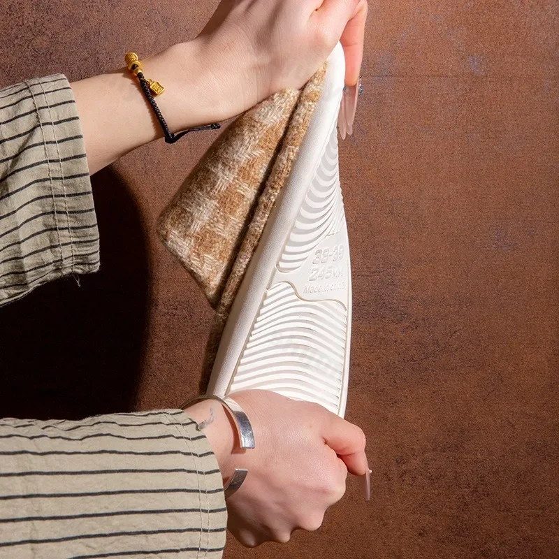 

Мужские тапочки с открытым носком, льняная хлопковая домашняя обувь, нескользящие дышащие удобные домашние тапочки на толстой мягкой подошве для пар на плоской платформе