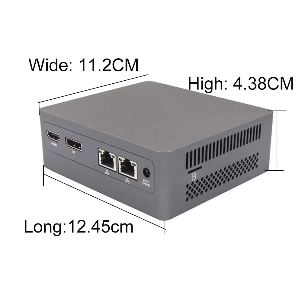 MicroData-Mini PC N100, 16 Go, 512 Go, 8 Go, 256 Go, Intel 12e génération, 4 cœurs, écran pour touristes, sortie 4K, DDR5, BTéclairé, PC Gaming