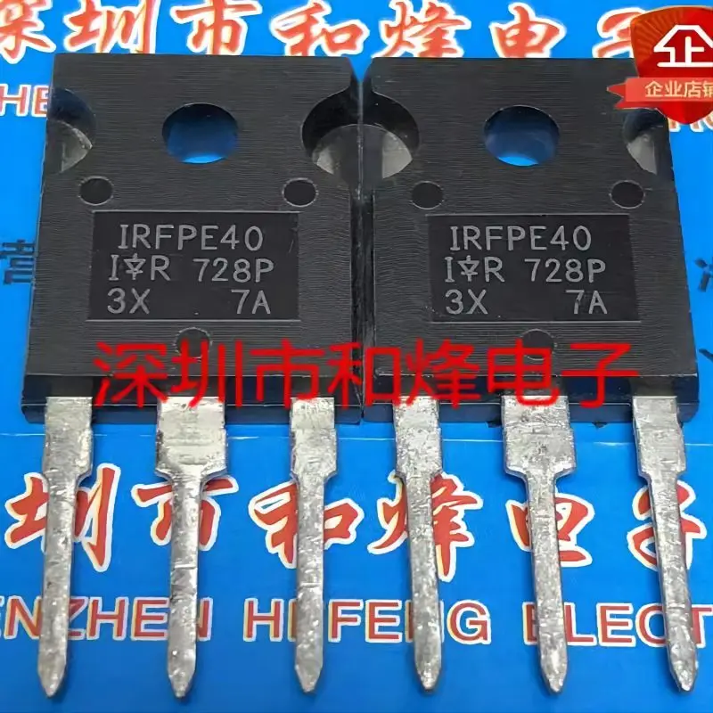 5PCS  IRFPE40   TO-247  800V  5.4A Brand new in stock, can be purchased directly from Shenzhen Huangcheng Electronics