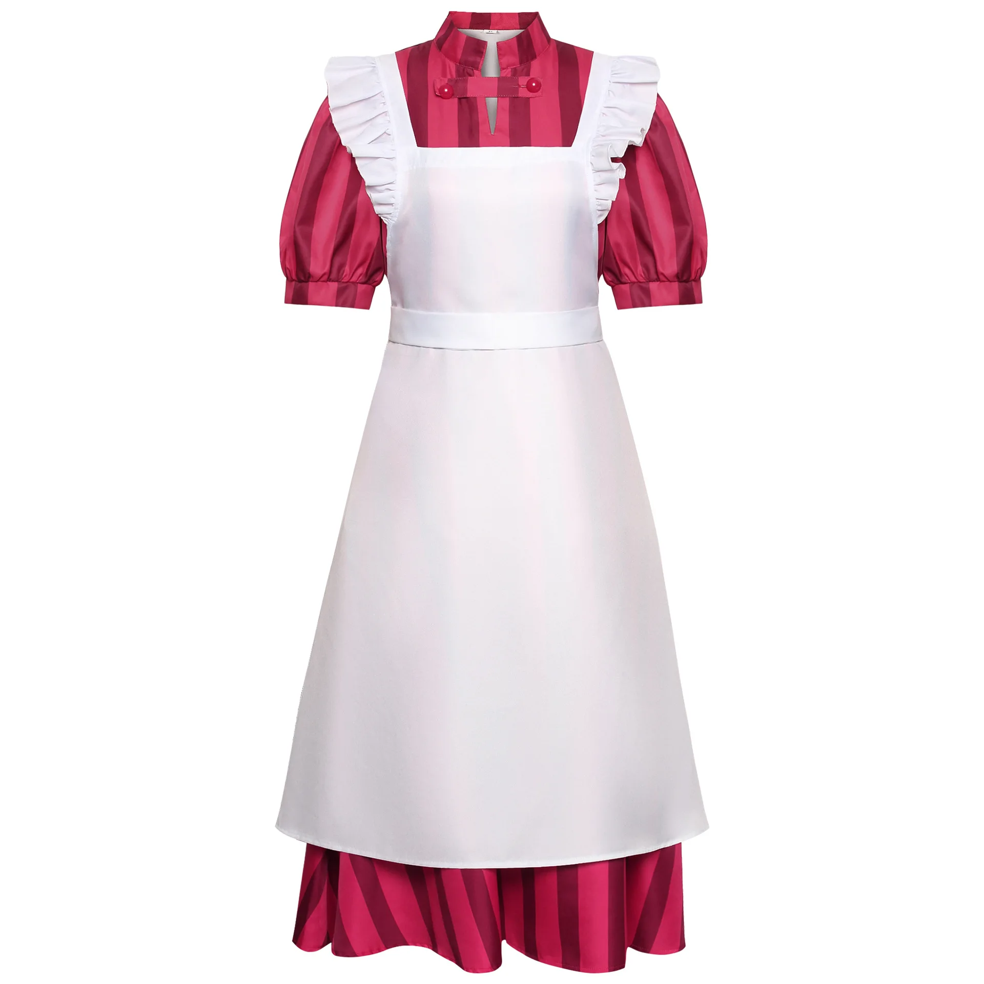 

Kiriko The Heron Anime Cosplay Costume Maid Striped Dress Woman Halloween Cosplay Kiriko Clothing