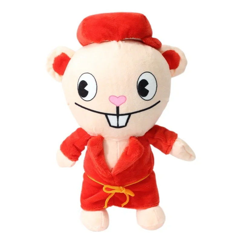 

25CM Happy Tree Friends Plush Toys Anime HTF Soldier Fliqpy Plushie Dolls Military Flaky Nutty Stuffed Figure Kids xMAS GiftS