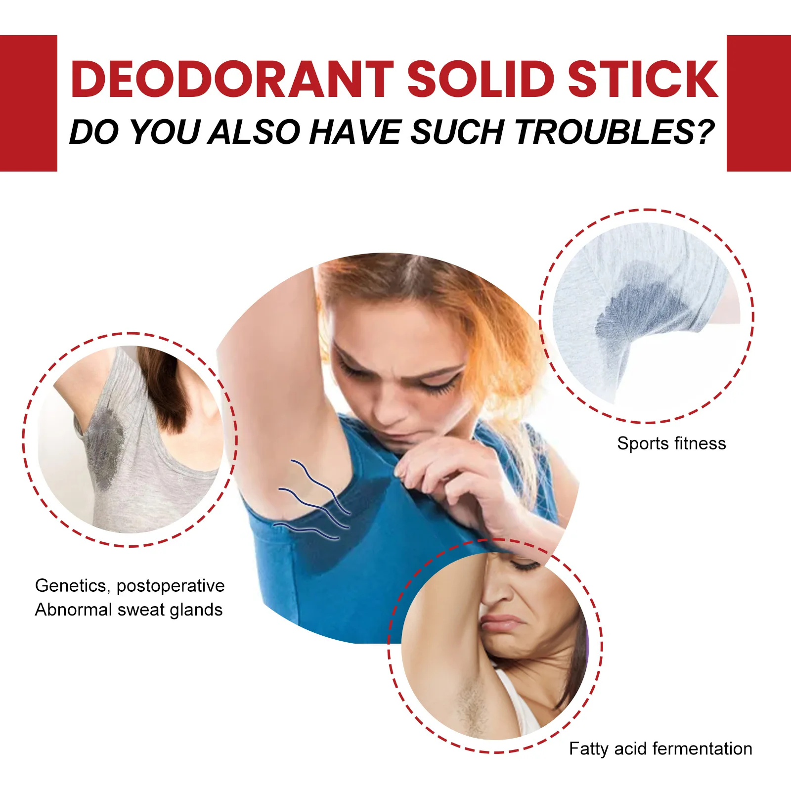 Underarm Odor Deodorants Eliminate Armpit Bad Smell Antiperspirants Remove Sweat Odor Keep Natural Refreshing Long-lasting Care