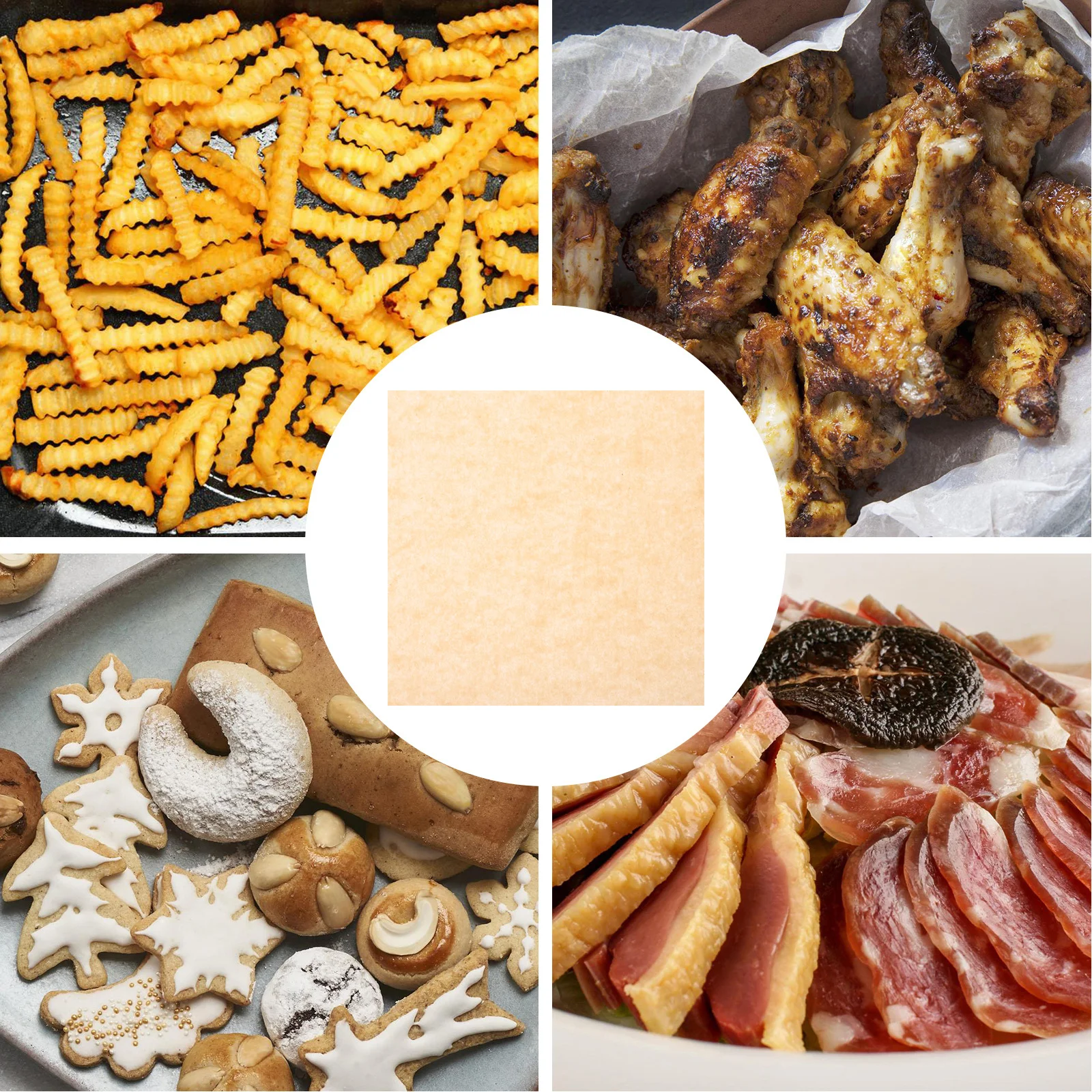 

499pcs Parchment Paper Baking Sheets Nonstick Oven Liners For Air Fryer Microwave Cake Cookie Bread Kitchen Baking