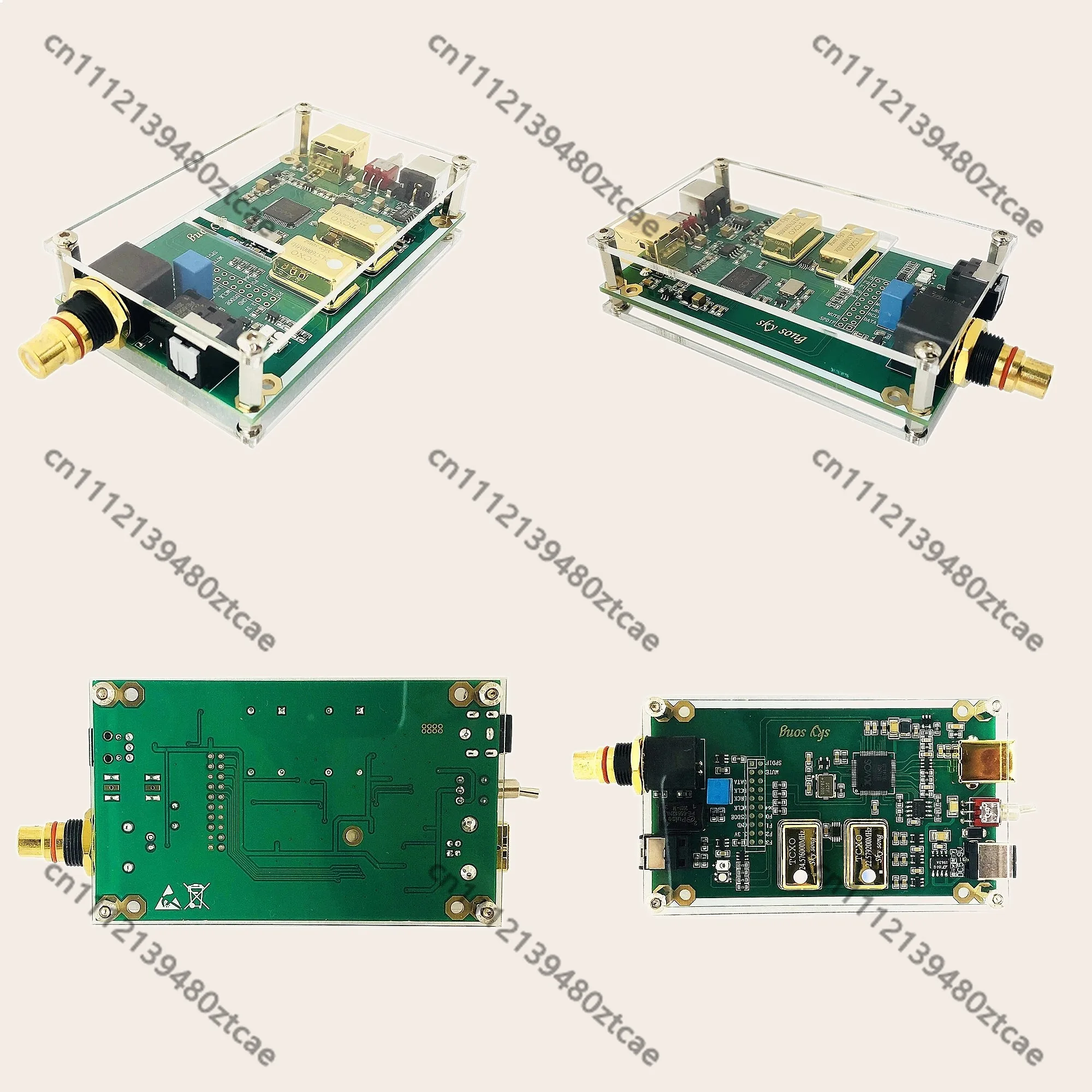 Nvarcher XMOS XU208 Asynchronous USB to Coaxial Fiber Digital Interface IIS DSD256 SPDIF DOP64 Audio